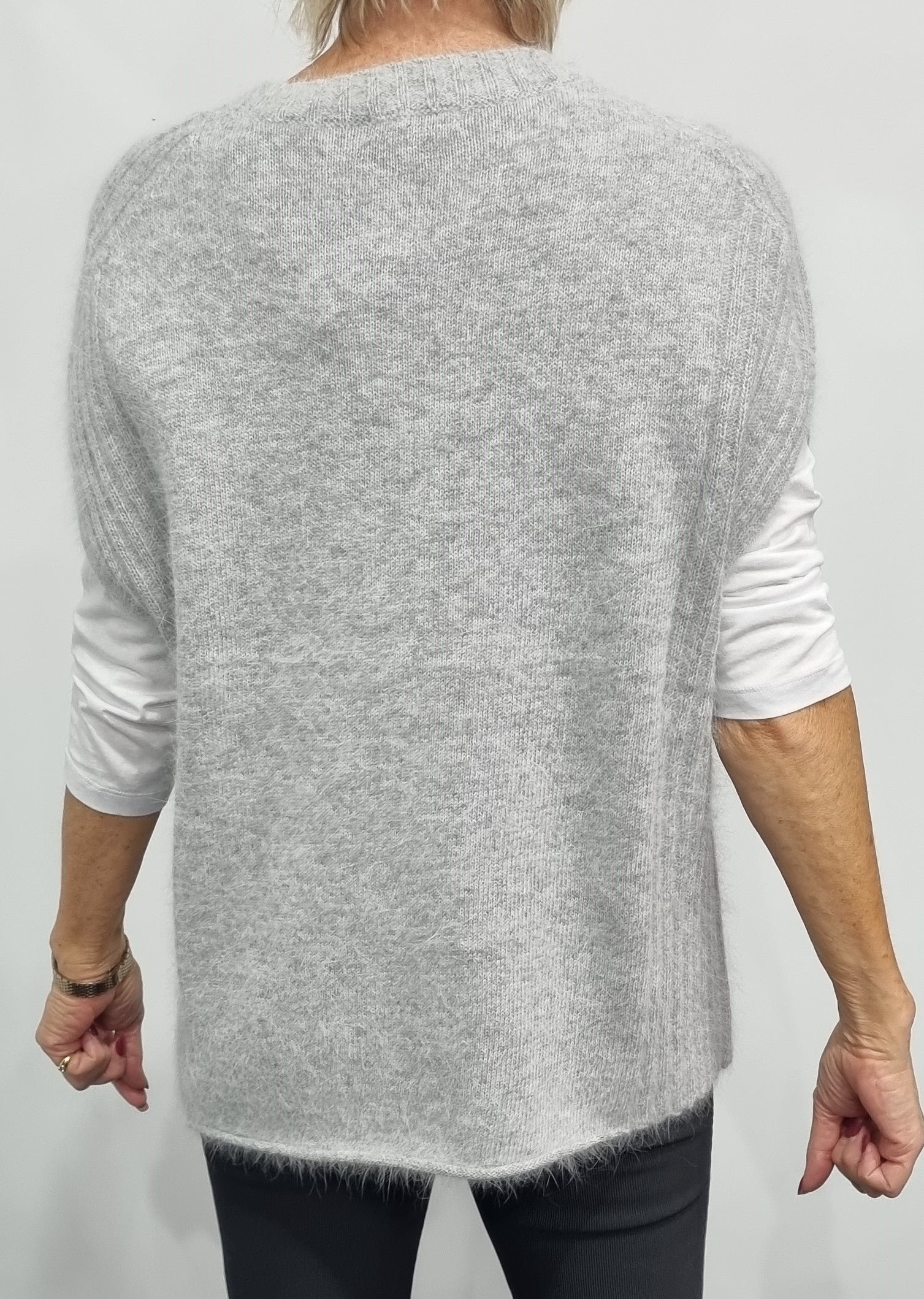 See Saw Angora Ribbed Vest