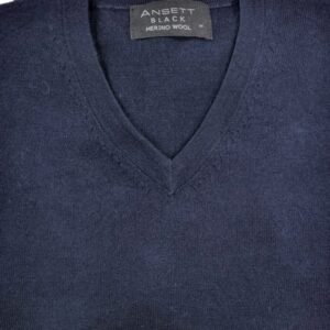 ansett sweater merino vee navy
