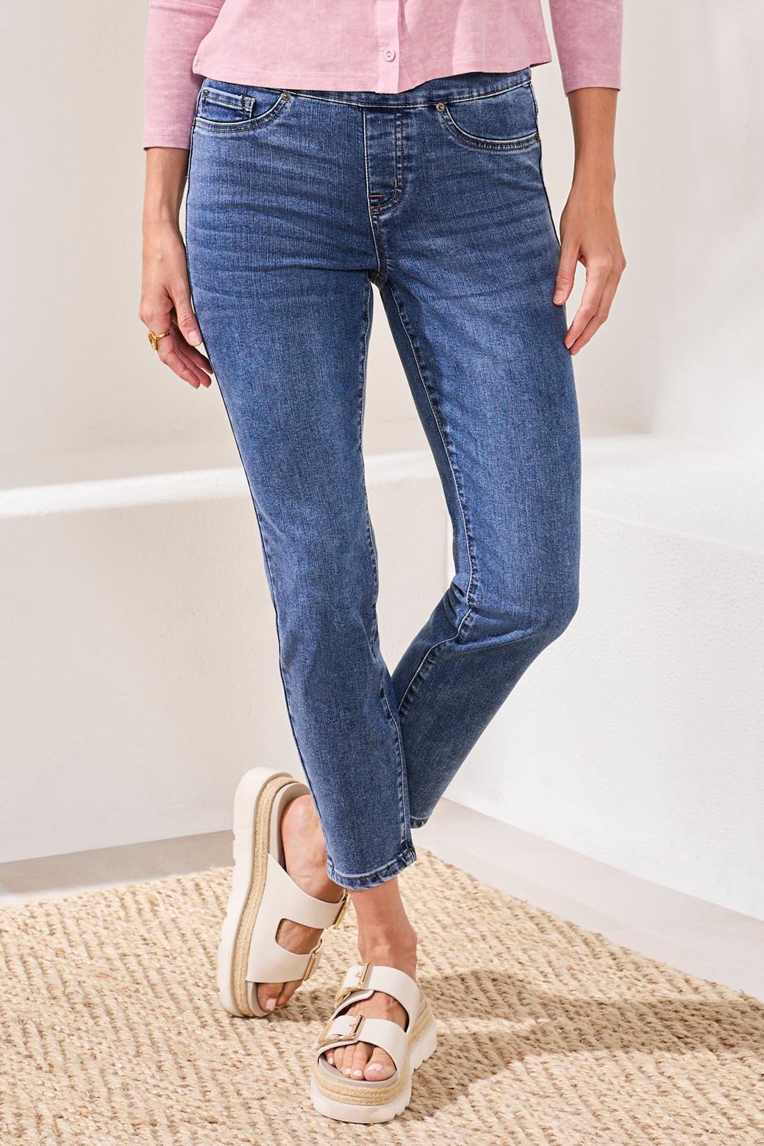 Tribal Audrey Pull On Mid Rise Jegging