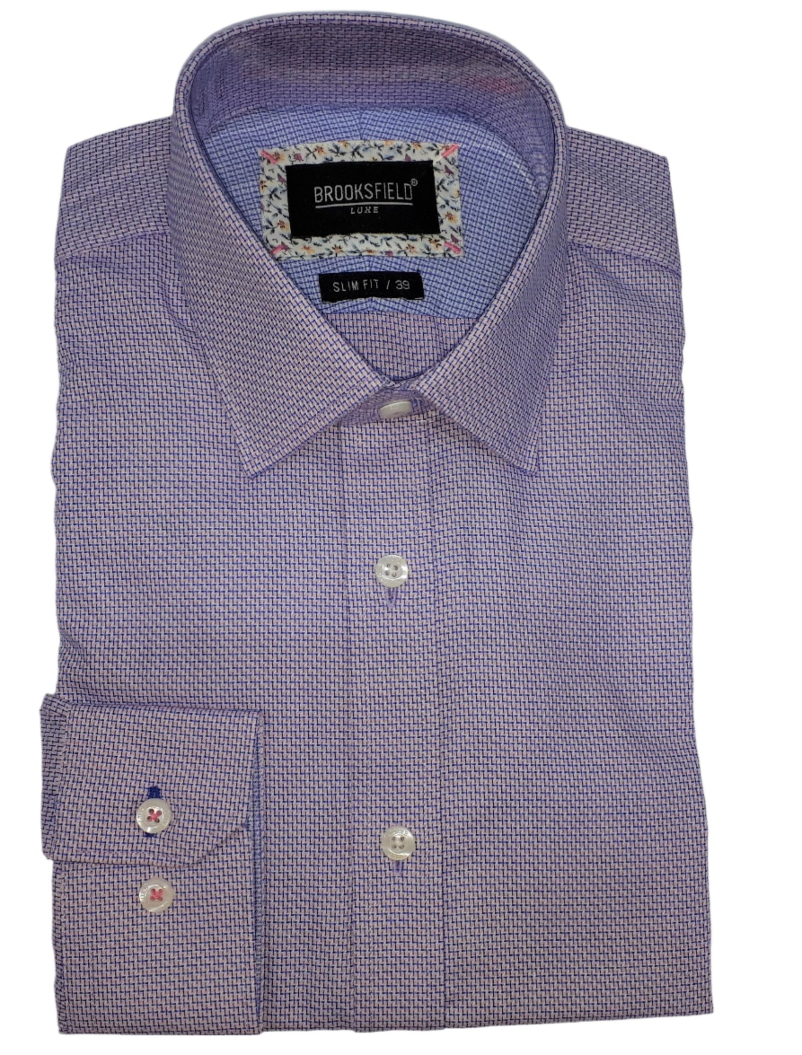 Brooksfield Luxe Intricate Weave Shirt