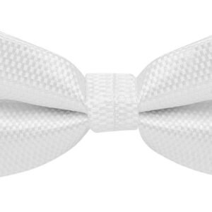 bow tie & pocket square, carbon, white