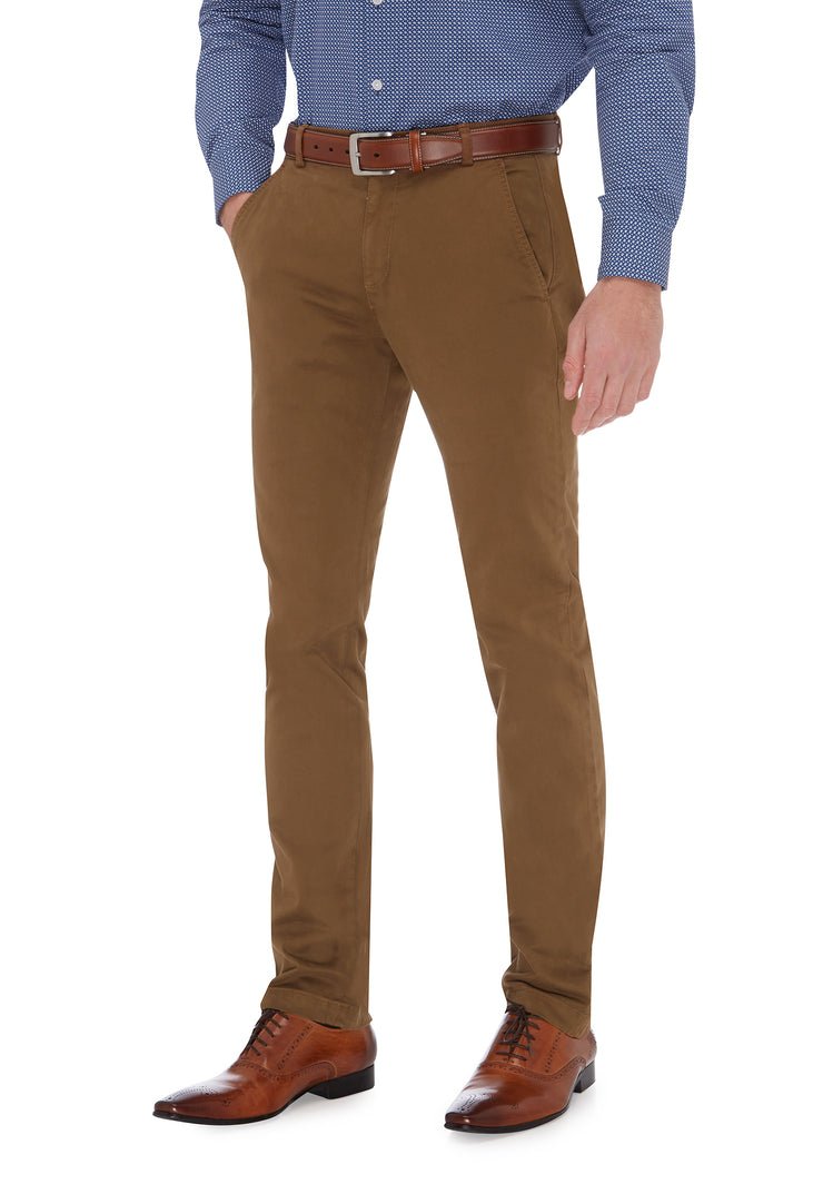 City Club Breeze Edusa Stretch Chino Nutmeg Plus Size