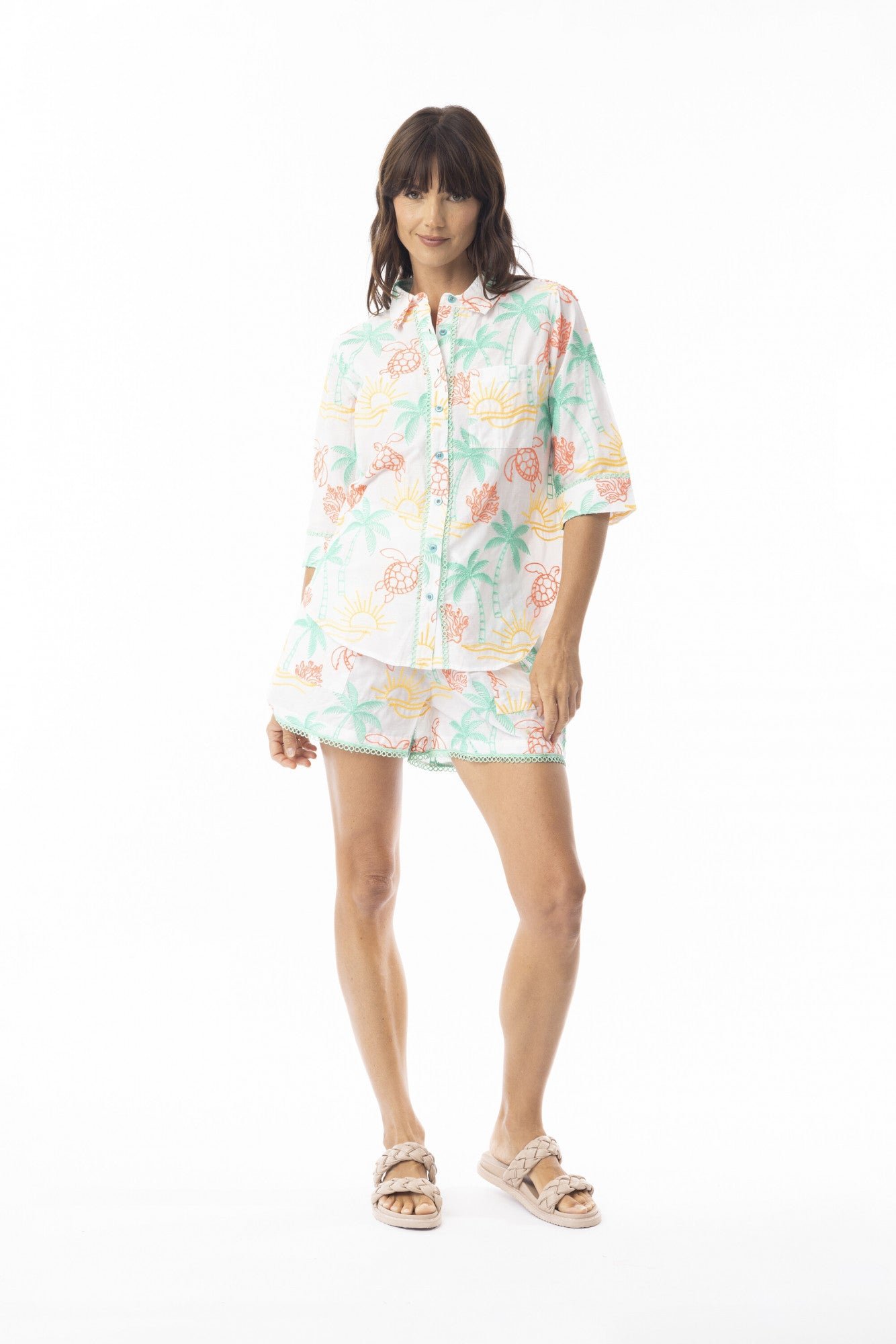 Escape By OQ Coral Shirt