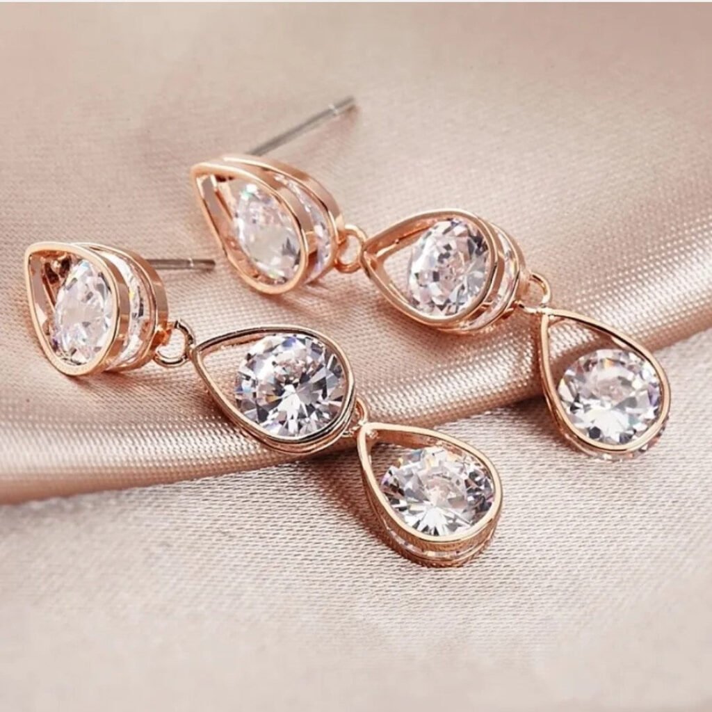 Crystal RPG Teardrop Earrings