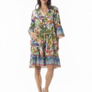 Escape By OQ Dani Layered Frill Sleeve Dress