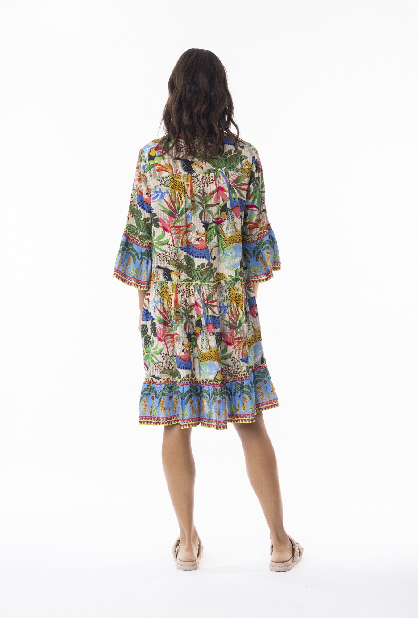 Escape By OQ Dani Layered Frill Sleeve Dress