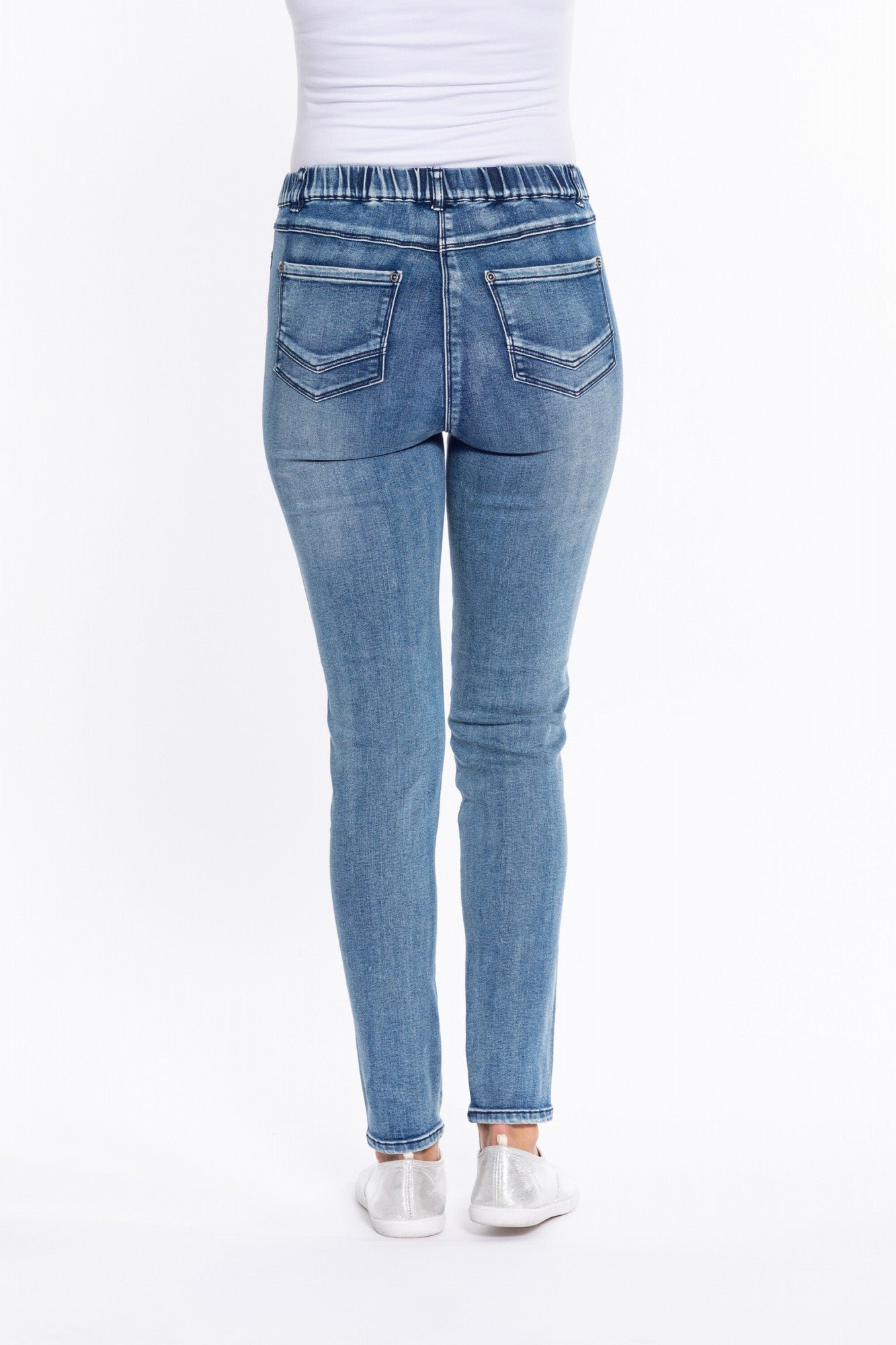 Cafe Latte Washed Denim Jegging