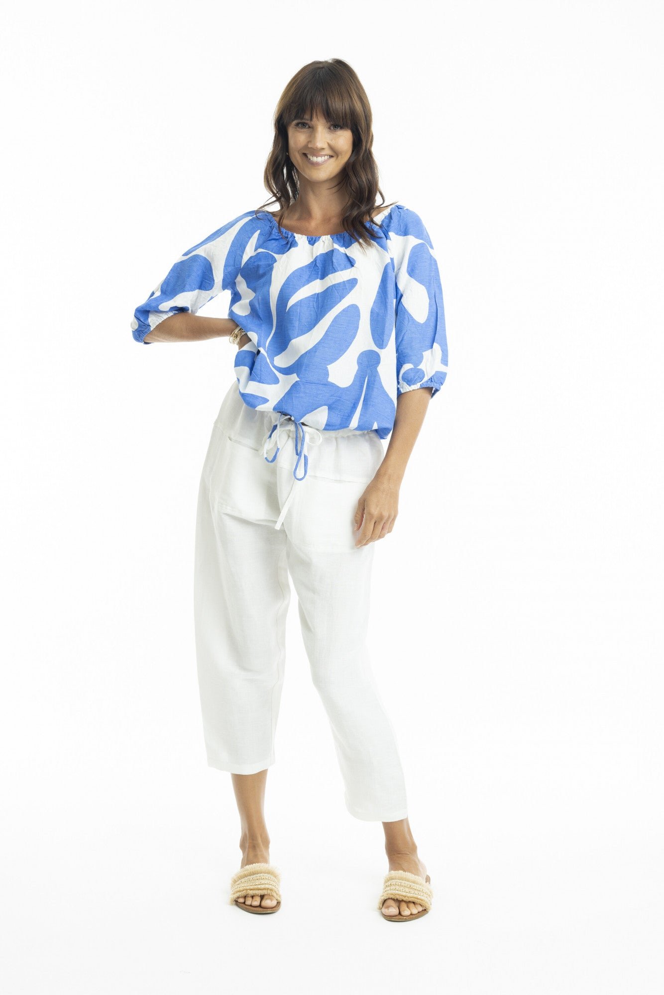 Escape By OQ Linen Top