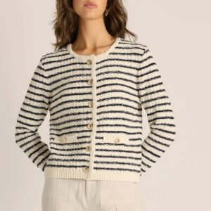Fate + Becker Elle Stripe Knit Cardigan
