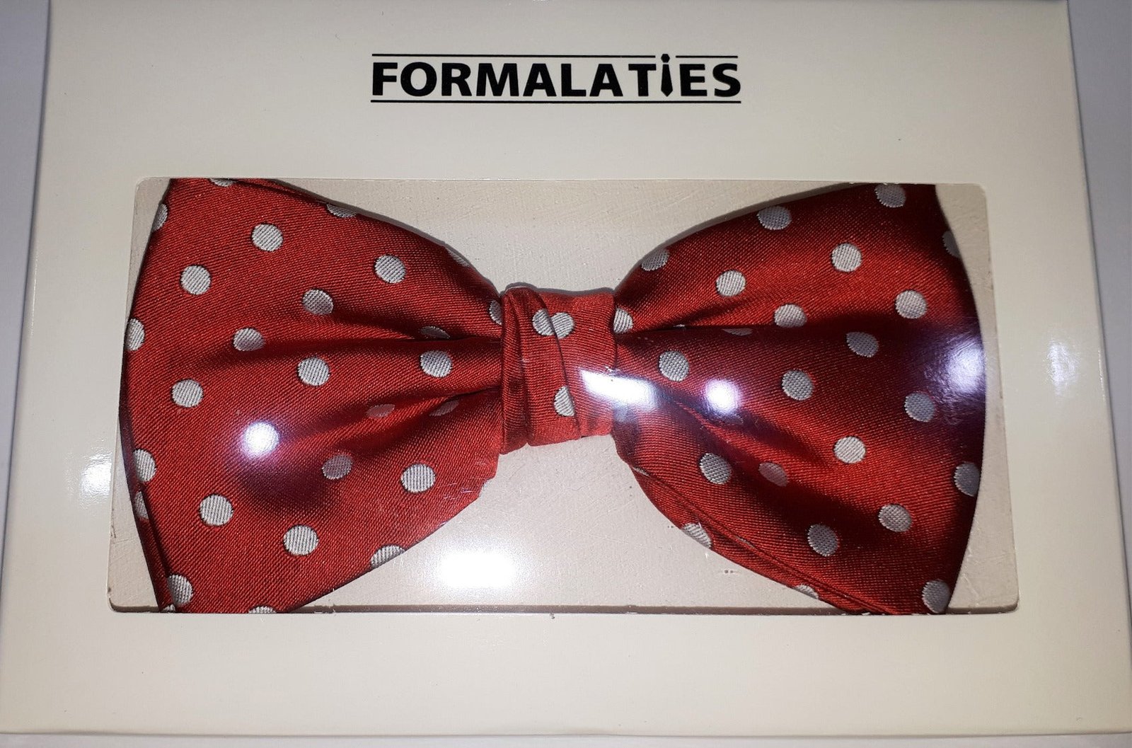 Formal Bowtie Polka Dot-RED & WHITE