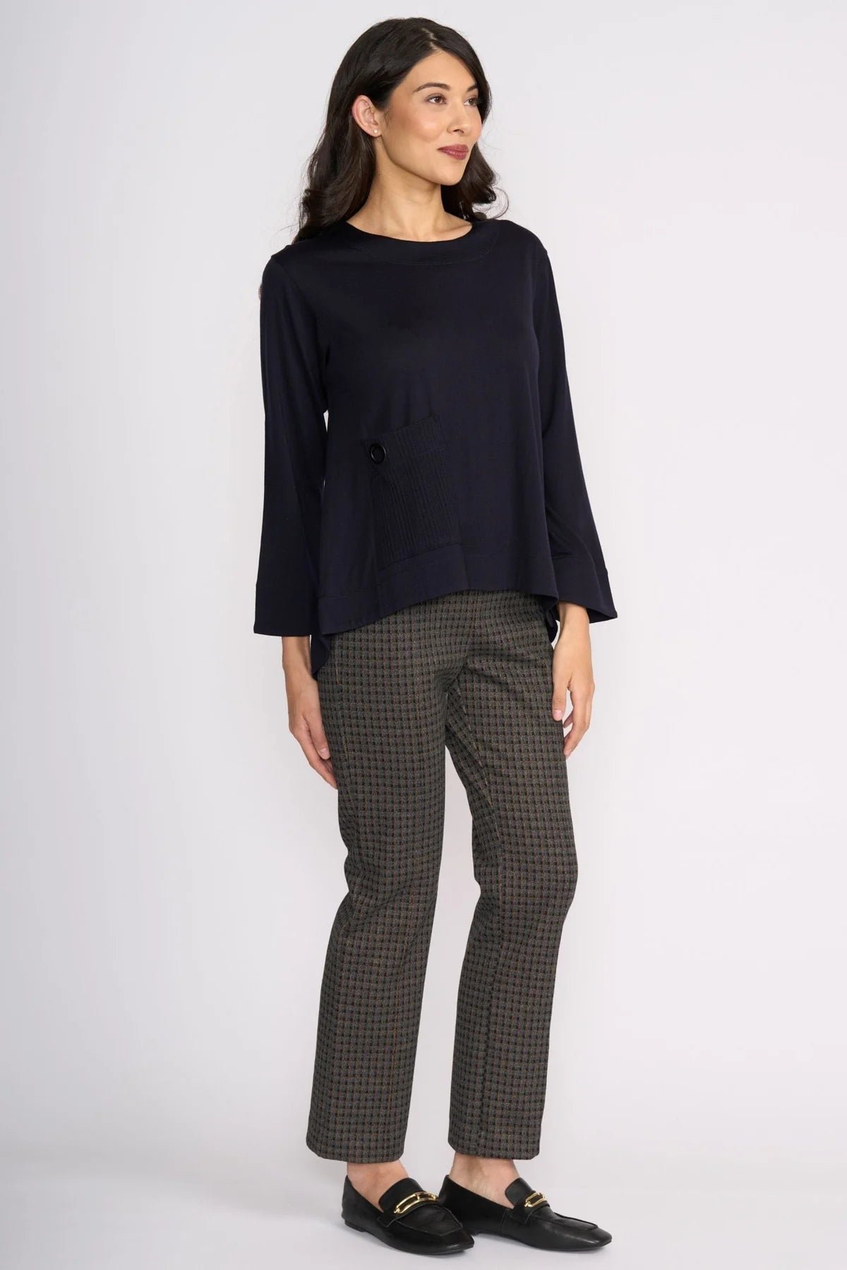 Foil Clean Cut Trouser Checkerboard