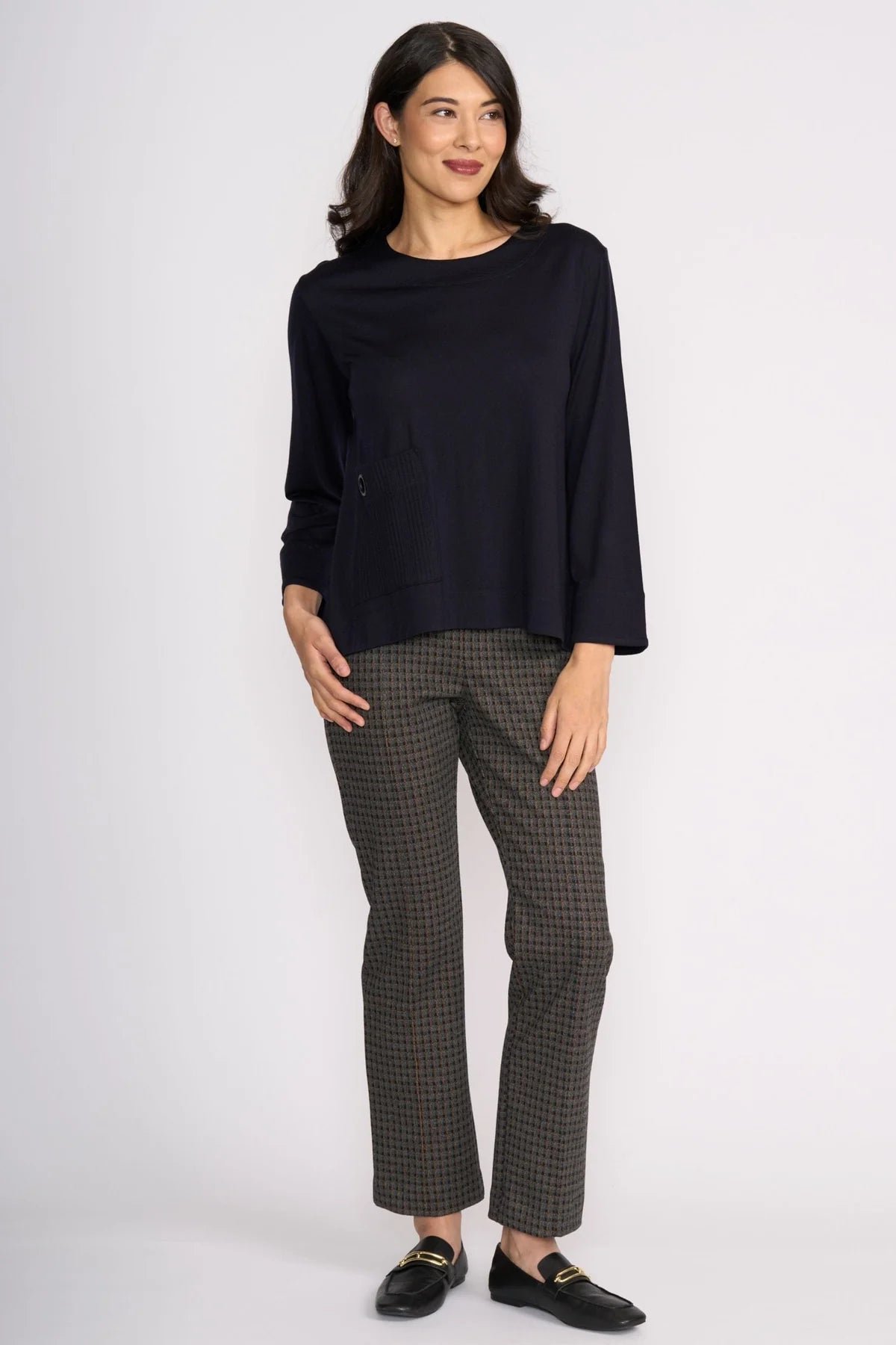 Foil Clean Cut Trouser Checkerboard