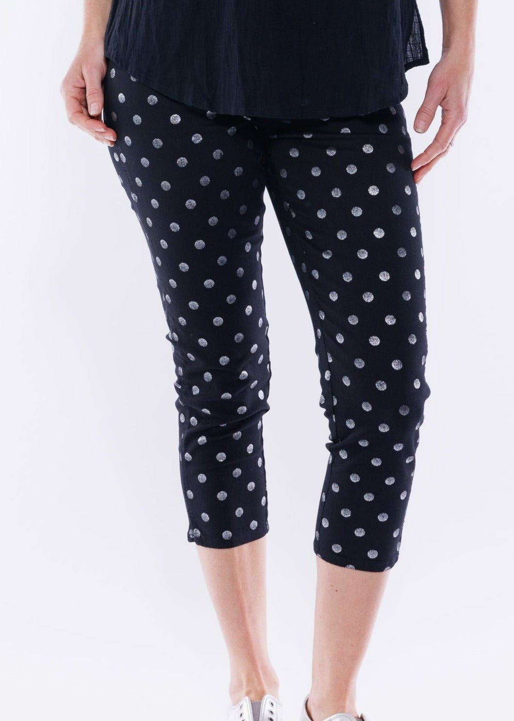 Cafe Latte Spot Capri Jeggings