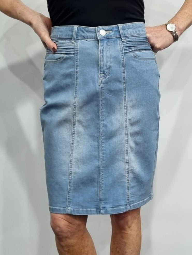 Jump Denim Skirt With Pocket Detail
