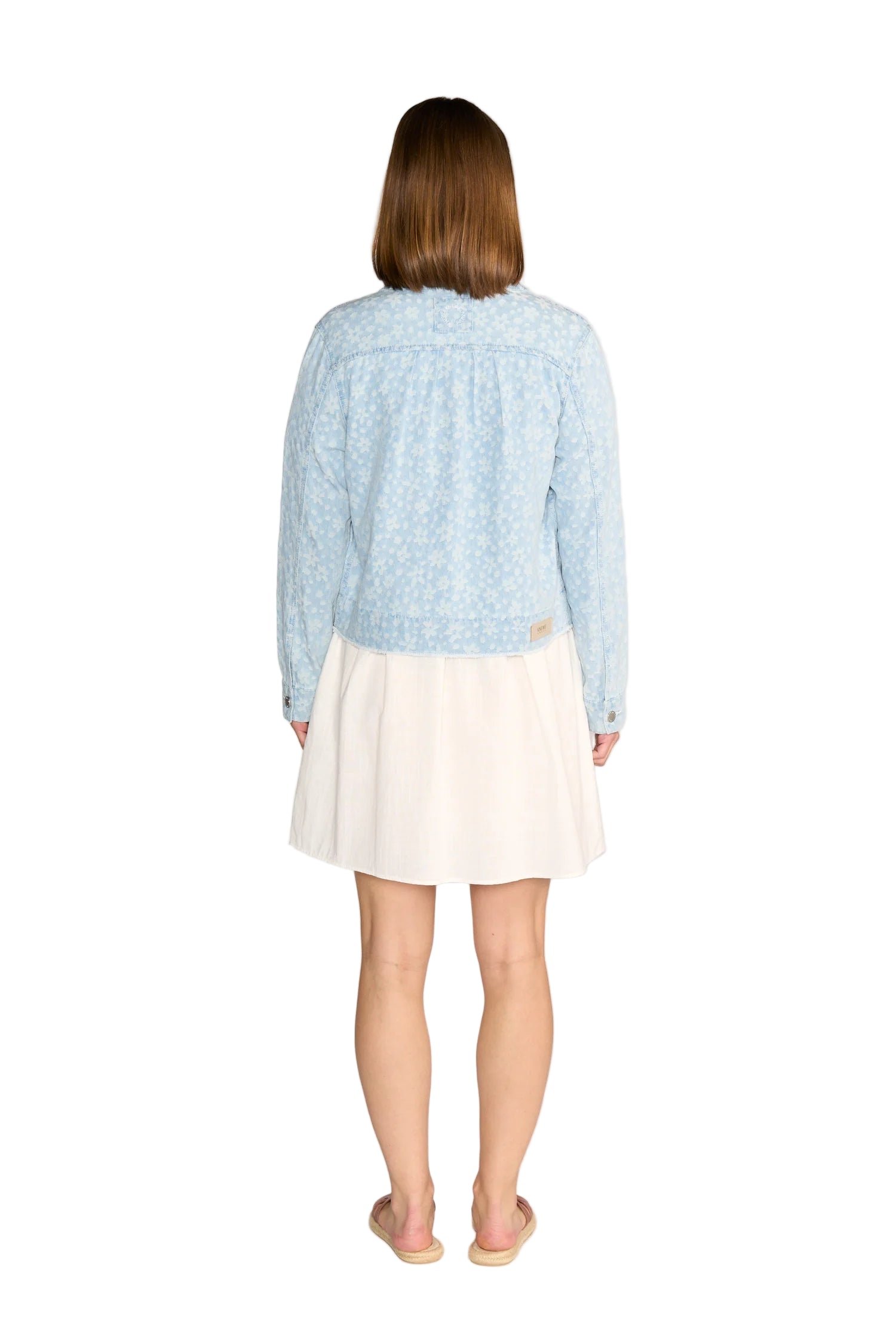 Knewe Label Jagger DJ Denim Jacket Flowers