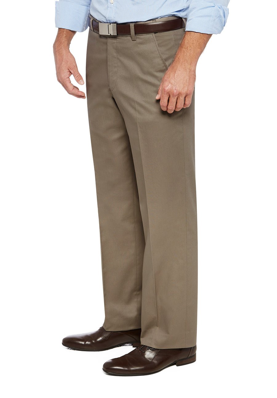 City Club Pacific Flex Trouser Beige Plus Size