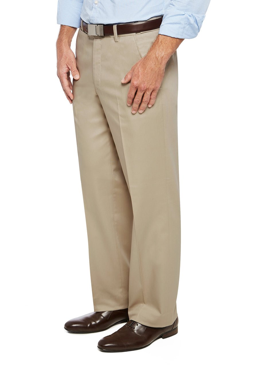 City Club Pacific Flex Trouser Sand Plus Size