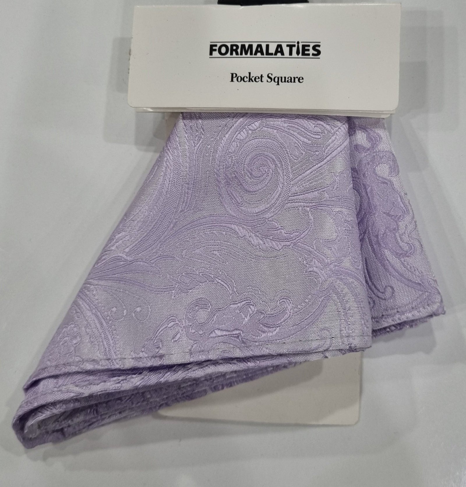Formalaties Paisley Pocket Square Heather