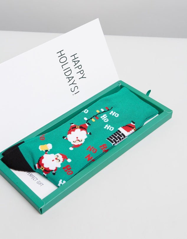 Bamboo Xmas HO HO Card