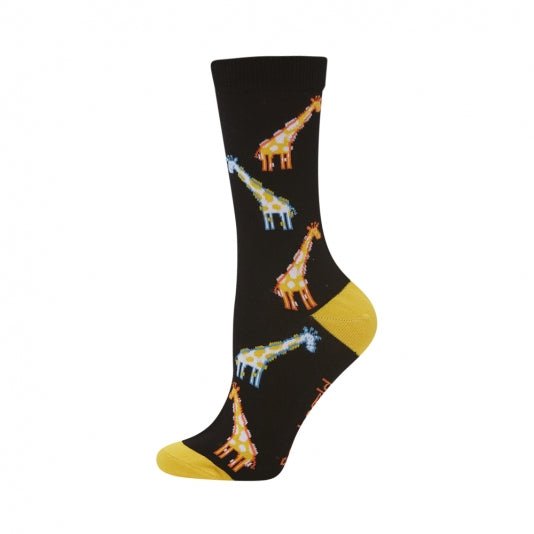 Womens Spotted Giraffe Bamboo Socks